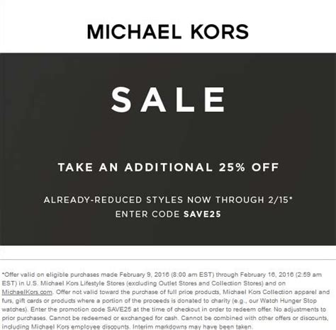 michael kors sign up 10 off|michael kors additional discount.